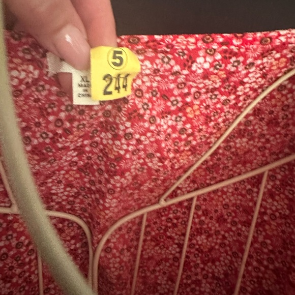 Max Studio Pink Ruffled Wrap Midi Dress - Picture 4 of 6